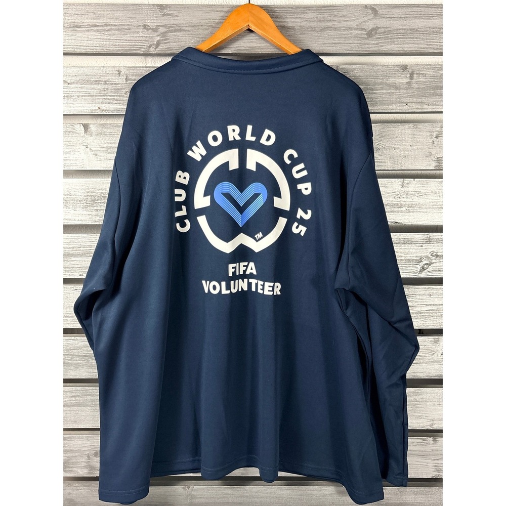 FIFA Club World Cup 2025 Volunteer 1/4 Zip Pullover Sweatshirt Shirt Mens 4XL